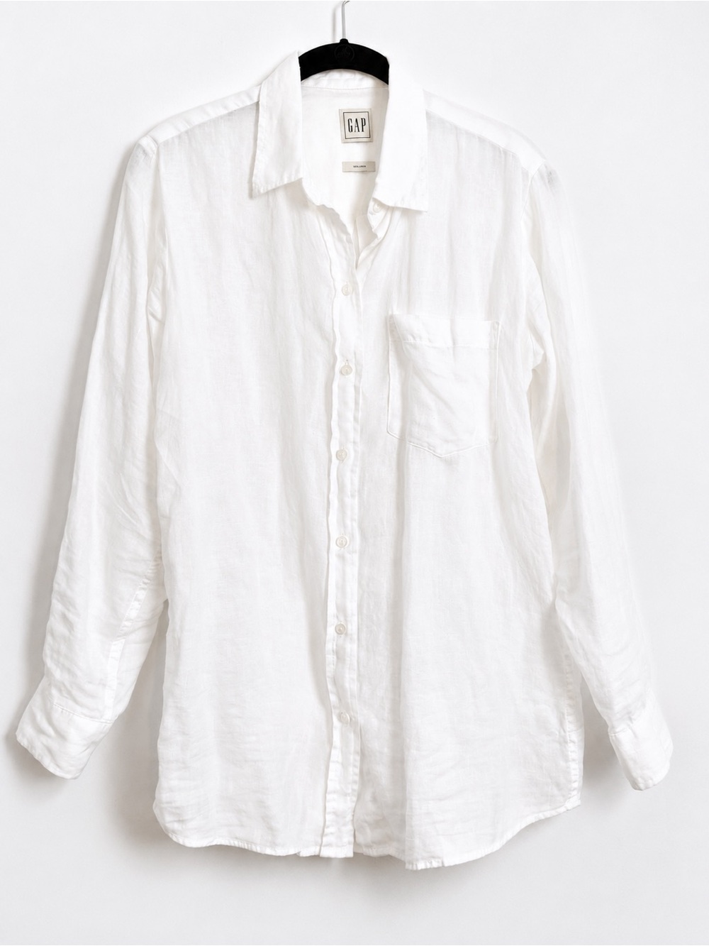 GAP 100% Linen Relaxed Button-Down Shirt - Picture 3 of 4